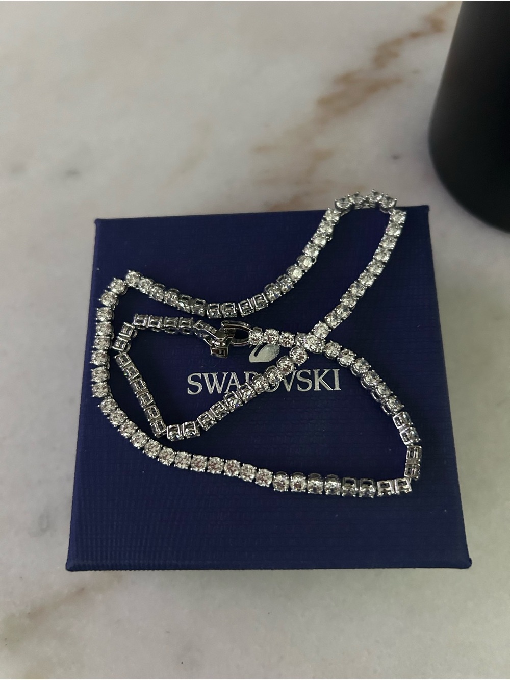 Swarovski Silver Clear Crystal Tennis Bracelet - Picture 4 of 4
